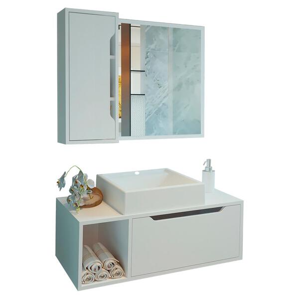 Conjunto 3 Peças Para Banheiro Bn3600x44x45 Tecno Mobili