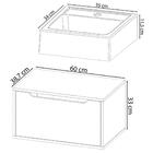 Conjunto 3 Peças Para Banheiro Bn3630x46x48 Tecno Mobili