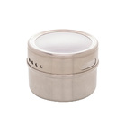 Conjunto 3 Porta Temperos De Aço Inox Com Suporte Imantado 19