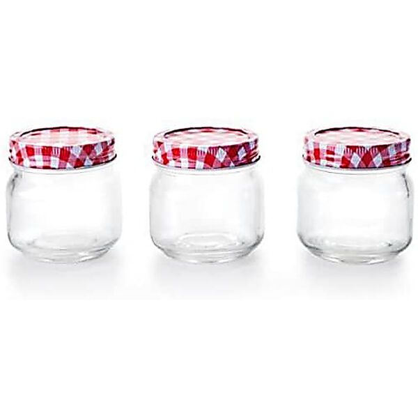 Conjunto 3 Potes De Conserva Vidro 500ml Ibili