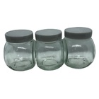 Conjunto 3 Potes Porta Condimentos 115ml Tempero Kit Vidro Co