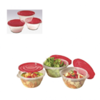 Conjunto 3 Potes Redondo 1 8l Po-23 São Bernardo Sortido