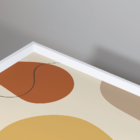 Conjunto 3 Quadros Com Moldura Abstrato