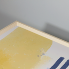 Conjunto 3 Quadros Com Moldura Abstrato Azul