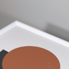 Conjunto 3 Quadros Com Moldura Círculos Abstratos