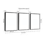 Conjunto 3 Quadros Decorativos Natureza Cachoeira