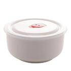 Conjunto 3 Refratários De Porcelana Com Tampa New Bone