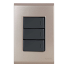 Conjunto 3 Simples - Tramontina Liz Ouro Velho / Grafite - Tl