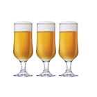 Conjunto 3 Taças Cerveja Chopp De Vidro Eden 300ml G4u