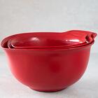Conjunto 3 Tigelas Bowls Luxo Vermelho Cozinha Kitchenaid