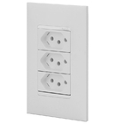Conjunto 3 Tomadas 10a - Branco - Pial Plus +