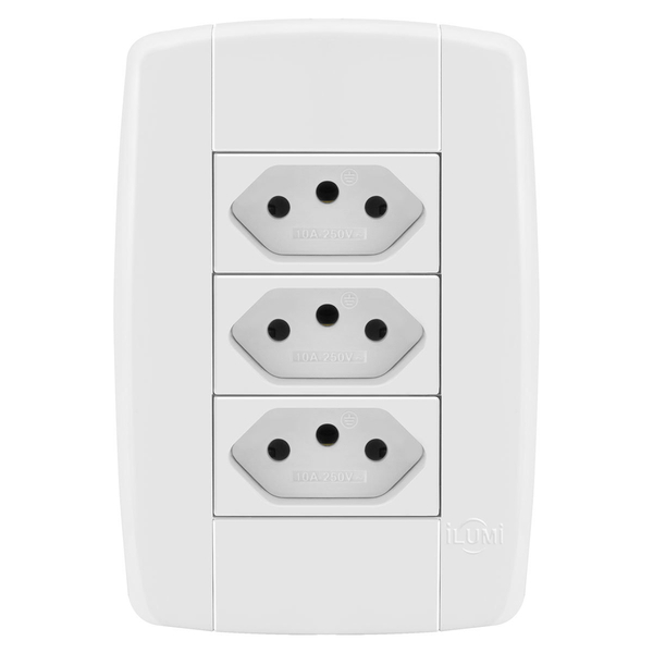 Conjunto 3 Tomadas 10a - Ilumi Lev - 87123