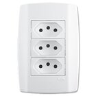 Conjunto 3 Tomadas 20a - Ilumi Slim - 80124