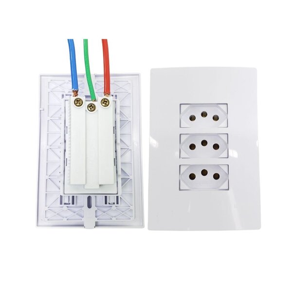 Conjunto 3 Tomadas 2p+t 10a 94123 - Ilumi