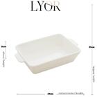 Conjunto 3 Travessas De Porcelana Branca Com Alça Refratários