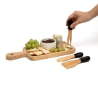 Conjunto 3 Utensilios De Bambu Oikos Para Antepasto E Queijos