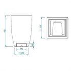 Conjunto 3 Vaso Quadrado Com Reservatório De Água Moderno Duo