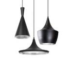 Conjunto 3 X Luminárias Pendentes Tom Dixon - Kit Trio - Pret
