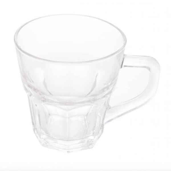 Conjunto 3 Xícaras De Chá De Vidro Faces 230 Ml - Lyor