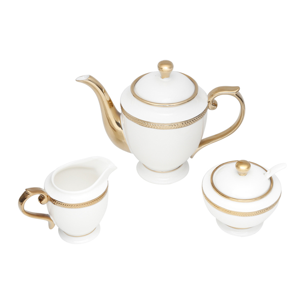 Conjunto 3pc Porcelana P/cha Paddy Rojemac
