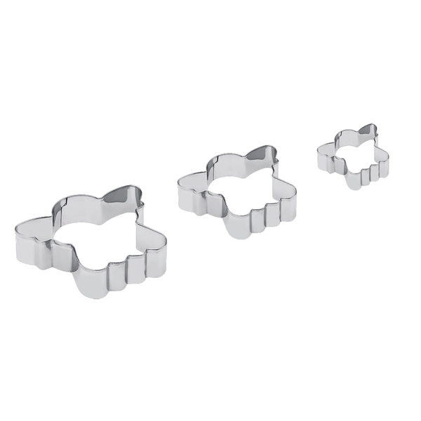 Conjunto 3pcs Cortador Biscoito Anjo Glace