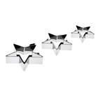 Conjunto 3pcs Cortador Biscoito Estrela Glace