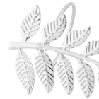 Conjunto 4 Anéis Para Guardanapo De Metal Folha Prateada