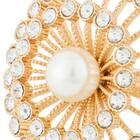 Conjunto 4 Anéis Porta Guardanapos Zinco Botao Dourado Rojemac