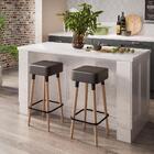 Conjunto 4 Bancos Alto Vintage Pés Palito Raven Preto