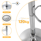 Conjunto 4 Banqueta Altas Encosto Estofado Para Cozinha Balcã