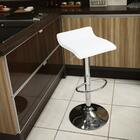 Conjunto 4 Banquetas Alta Belo Horizonte Branca com Regulagem