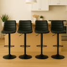 Conjunto 4 Banquetas Altas Para Cozinha Americana Balcão Bist