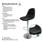 Conjunto 4 Banquetas Botonê Giratória com Design e Sofisticaç