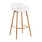 Conjunto 4 Banquetas Clarice  Branco