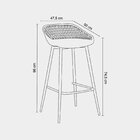 Conjunto 4 Banquetas Clarice  Branco