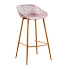 Conjunto 4 Banquetas Clarice  Camurça