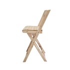 Conjunto 4 Banquetas Dobráveis  Bistro E Balcão Em Madeira  N