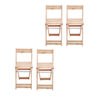 Conjunto 4 Banquetas Dobráveis  Bistro E Balcão Em Madeira  N