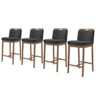 Conjunto 4 Banquetas Madeira Maciça Dani