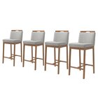 Conjunto 4 Banquetas Madeira Maciça Dani