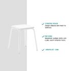 Conjunto 4 Banquetas Napa Branca Carraro