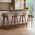 Conjunto 4 Banquetas Para Balcão De Cozinha Linea Terracota A