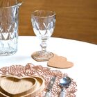 Conjunto 4 Bolachas Porta Copo Em Formato De Coração De Corti