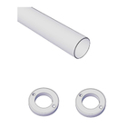 CONJUNTO 4 BRANCO: BARRA DE 2" DE 3M COM 02 TERMINAIS DE PAREDE