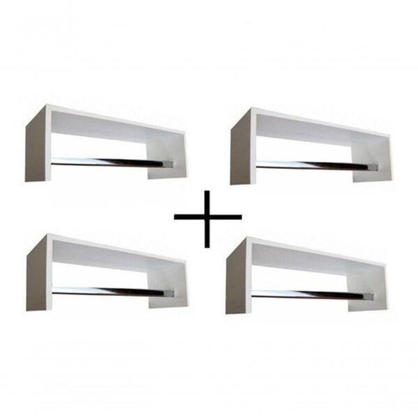 Conjunto 4 Cabideiros Aéreos Madeira Mdp Decoração