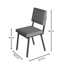 Conjunto 4 Cadeira Podium Plus Space Preto