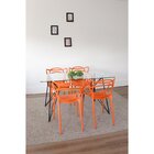 Conjunto 4 Cadeiras Allegra  Laranja