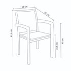 Conjunto 4 Cadeiras Alumínio Angra