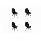Conjunto 4 Cadeiras Botonê Eiffel  Preto