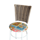 Conjunto 4 Cadeiras Branca Para Cozinha Hawai Cappuccino Com